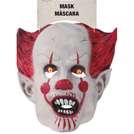Mascara Payaso Asesino Rojo