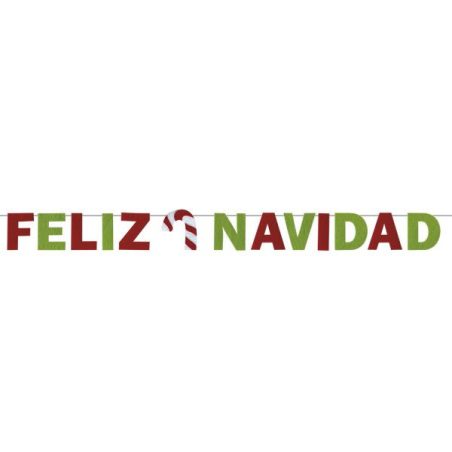 Guirnalda Feliz Navidad Fieltro