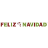 Guirnalda Feliz Navidad Fieltro