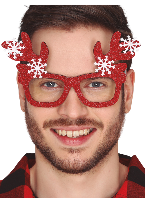 Gafas Cuernos Reno con Copos