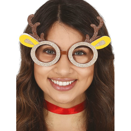 Gafas Cuernos Reno con Copos