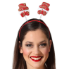 Diadema Muñecos de Nieve con Pajarita
