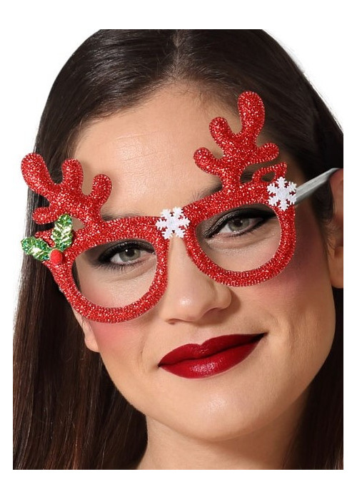 Gafas Reno Brillo Rojo Copos
