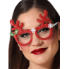 Gafas Reno Brillo Rojo Copos