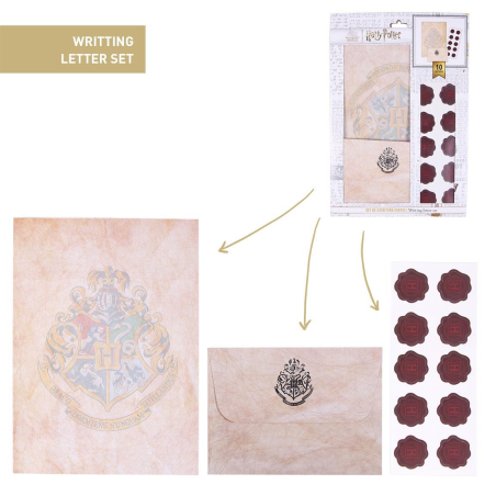 Set de Papeleria Carta Harry Potter Hogwarts