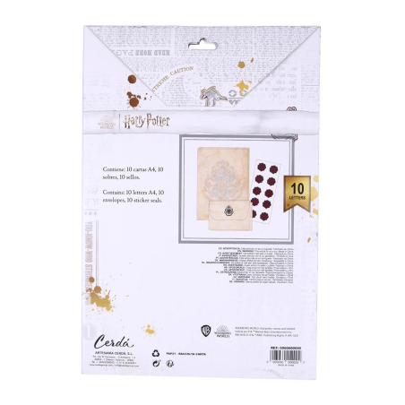 Set de Papeleria Carta Harry Potter Hogwarts