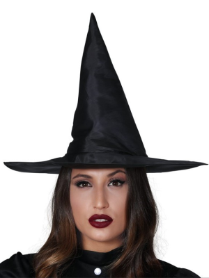 Sombrero Bruja Negro - Complementos Halloween y Terror