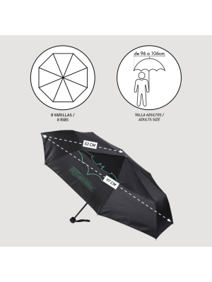 Paraguas Plegable Batman Logo Verde