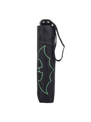 Paraguas Plegable Batman Logo Verde