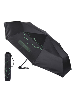 Paraguas Plegable Batman Logo Verde