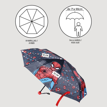Paraguas Plegable Spiderman
