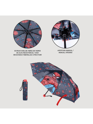 Paraguas Plegable Spiderman