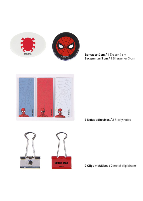 Set de Papeleria Spiderman
