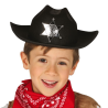Sombrero Vaquero con Estrella Negro Infanril