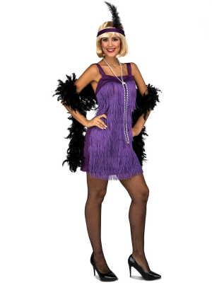 Disfraz de Charleston Morado
