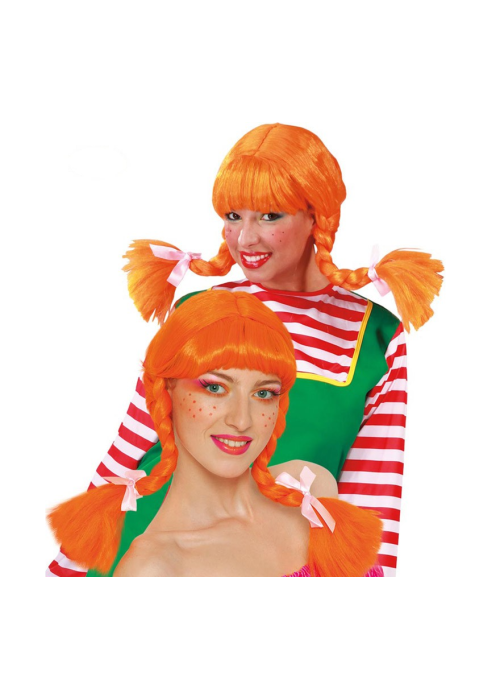 Peluca Trenzas Naranja - Pelucas
