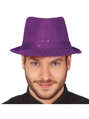 Sombrero Lentejuelas Morado