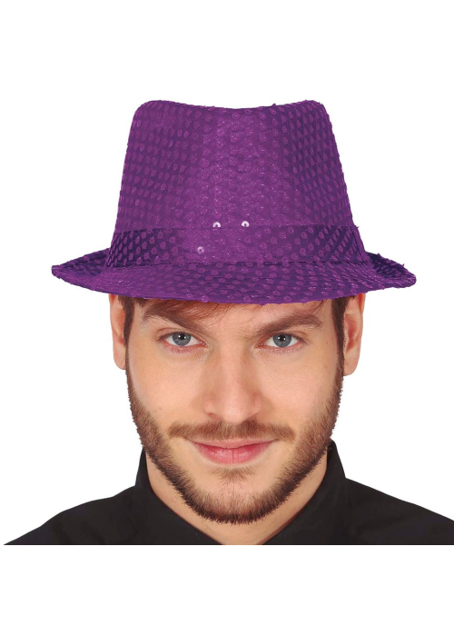 Sombrero Lentejuelas Morado