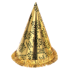 Gorro Cono Feliz Año Nuevo Dorado
