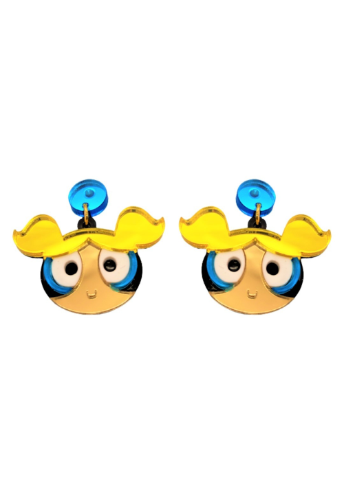 Pendientes Super Nena Azul Mini Deluxe