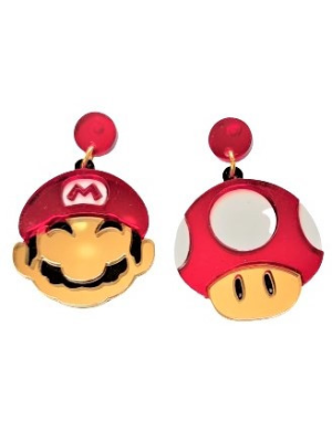 Pendientes Mario Bros Mini Deluxe