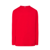 T-shirt Rouge à Manches Longues