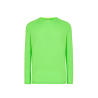 Camiseta Verde Fosforito Manga Larga Adulto