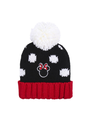 Gorro Minnie Parche Pompon