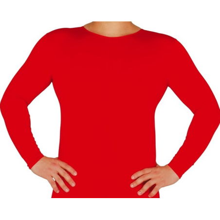 Camiseta Rojo Manga Larga Unisex