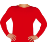 Camiseta Rojo Manga Larga Unisex