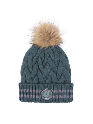 Gorro Slytherin con Pompom