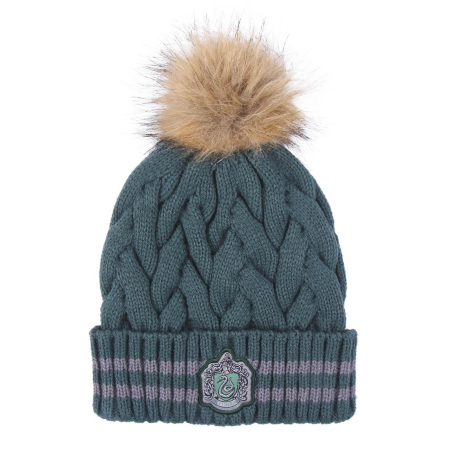 Gorro Slytherin con Pompom