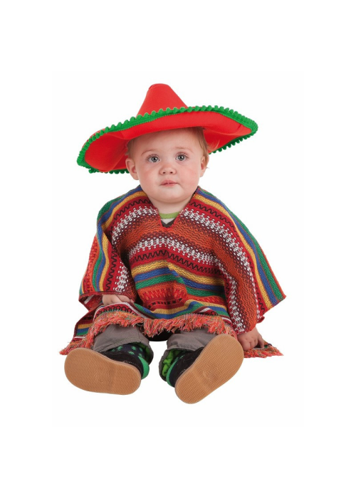 Disfraz de Poncho Mexicano Bebe