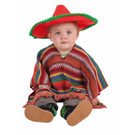 Disfraz de Poncho Mexicano Bebe