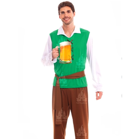 Disfraz de Mesonero Medieval Verde