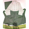 Conjunto Casera Verde Rayas y Flores