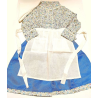 Traje de aldeana Azul de flores - Trajes Neska - Baserritarra Niña