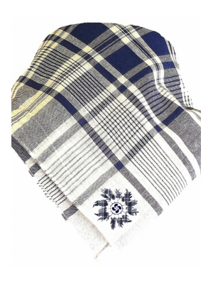 Pañuelo de Eguzkilore Grande cuadros azul