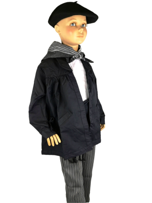 Traje De Aldeano Negro Infantil