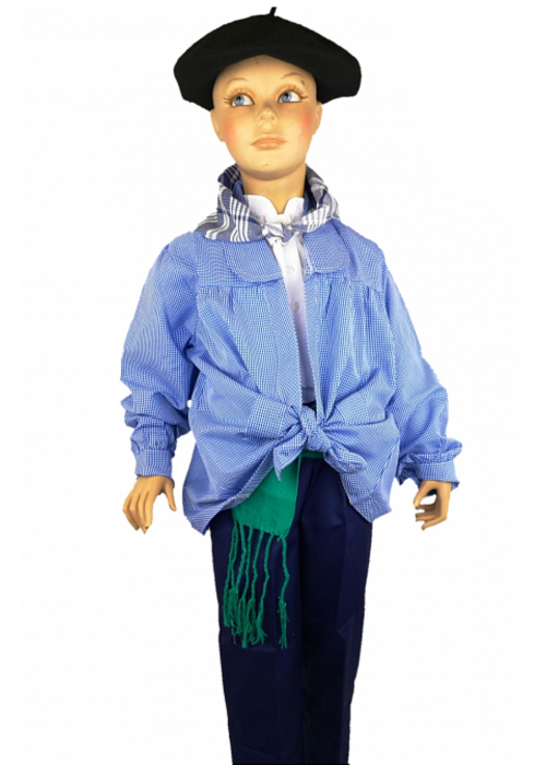 Traje De Aldeano De Cuadros - Conjuntos niño