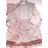 Conjunto Casera Gris y Granate para niña