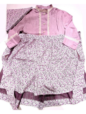 Conjunto Casera Rosa y Lila para niña