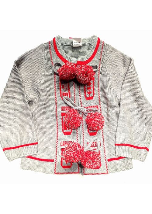 Mendigoizale Provincias Gris con Rojo - Trajes regionales vascos