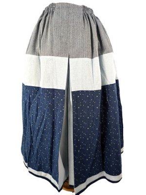 Falda Casera o Baserritarra Azul - Trajes regionales Vascos