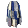 Falda Casera Azul Patchwork - Faldas Regionales, Enaguas y Pololos