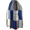 Falda Casera Azul Patchwork - Faldas Regionales, Enaguas y Pololos
