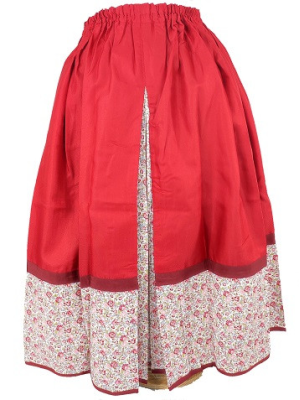 Falda Casera Granate - Trajes regionales Vascos