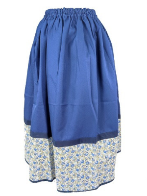 Falda Casera Azul para mujer Araotz - Trajes Regionales Vascos