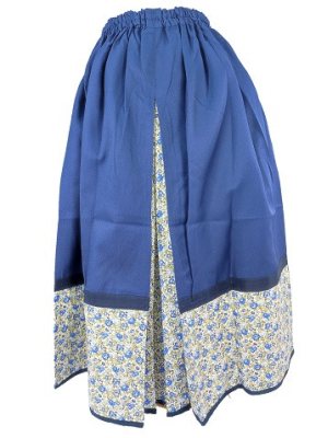 Falda Casera Azul para mujer Araotz - Trajes Regionales Vascos