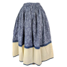 Falda Casera Azul Hojas para mujer Araotz - Trajes regionales